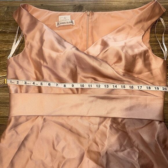 Alfred Sung Dress Women 18 Toasted Sugar Maxi Formal Event Long Gown. NWOT. 13 - Picture 5 of 7